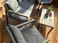 Naujas terasinis baldų komplektas