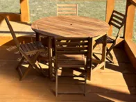 Naujas terasinis baldų komplektas