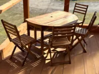 Naujas terasinis baldų komplektas