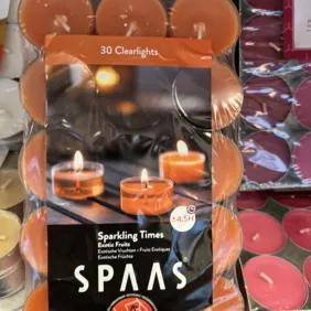 Arbatinės žvakutes 30vnt - tropinių vaisių kvapo