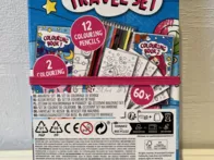 Kelioninė spalvinimo knygelė + pieštukai