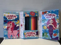 Kelioninė spalvinimo knygelė + pieštukai