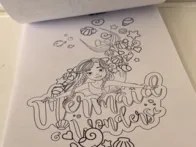 Spalvinimo knygelė su undinėlėmis ir lipdukais