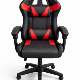 Gaming kėdė juoda / raudona su pagalvėlėmis