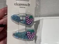 Plaukų segtukais su judančiais burbuliukais 2vnt