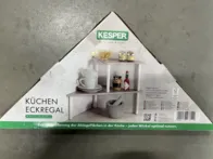 Kampinė lentyna virtuvei, voniai ir pan