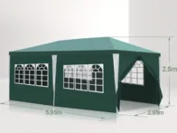 Pavėsine sudedama 3x6m