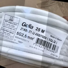 25 m kabelio 5 gyslų 2,5