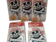 5 vnt. folinių balionų rinkinys „Piratas“ (36 cm)