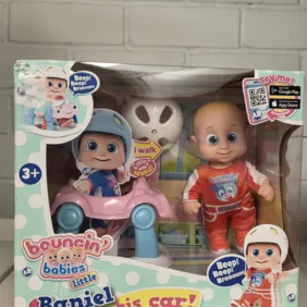 BOUNCIN BABIES LĖLĖ BANIELIS SU VAIKŠTINĖMIS
