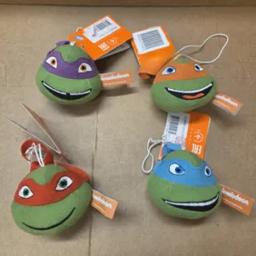 4 pakabukų rinkinys su vėžliukais Nindzėmis