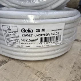 25 m kabelio 5 gyslų 2,5