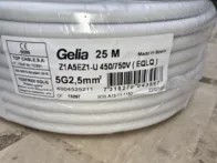 25 m kabelio 5 gyslų 2,5