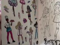 Barbie spalvinimo knygelė su lipdukais