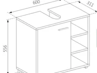 Nauja vonios spintelė praustuvui