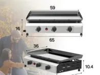 Naujas dujinis grilis