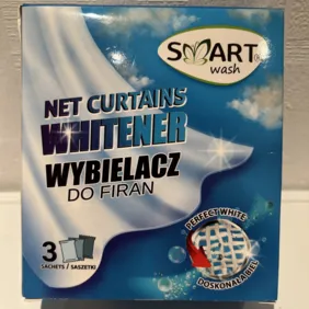 Milteliai užuolaidų skalbimui - balinimui