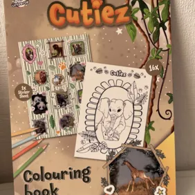 Spalvinimo knygelė su gyvūnais ir lipdukais