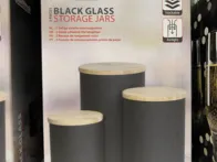 Stikliniai indeliai su bambukiniais dangteliais