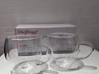 Dvigubo stiklo puodelių rinkinys 2vnt