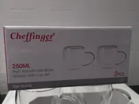 Dvigubo stiklo puodelių rinkinys 2vnt