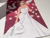 Lipdukų klijavimas palei numerius, spalvinimo knyg