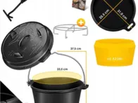  Ketaus puodas/grilio keptuvė su dangčiu