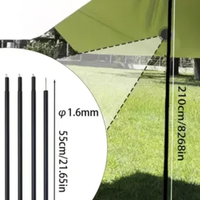 2,1m atraminiai tento stulpai