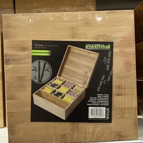 Bambukinė dėžutė arbatai