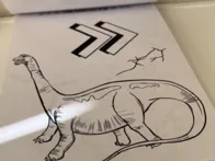 Spalvinimo knygelė su dinozaurais ir lipdukais