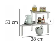 Kampinė lentyna virtuvei, voniai ir pan