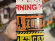 dekoracija įspėjamoji juosta 6,5cmx4m x 3vnt