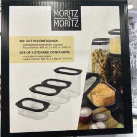 Birių produktų laikymo dėžutės 4vnt