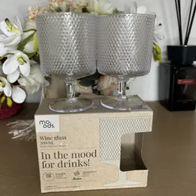 Plastikinės vyno taurės 2vnt