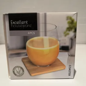 Puodelių, stiklinių padėkliukai 4vnt