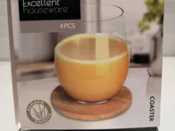 Puodelių, stiklinių padėkliukai 4vnt