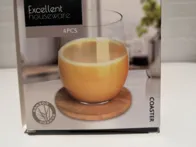 Puodelių, stiklinių padėkliukai 4vnt