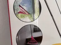 Langų - plytelių valymo šluota