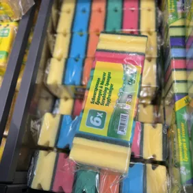 Didelė 6 valymo - indų kempinės