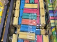 Didelė 6 valymo - indų kempinės