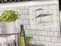 Metalinė kampinė lentynėlė