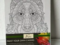 Piešinys ant drobės spalvinimui