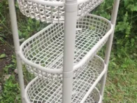 4 pakopų lentyna su ratukais - yra ir juoda spalva