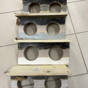 4vnt naujų medinių sieninių lentynėlių vazonams