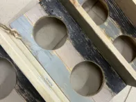 4vnt naujų medinių sieninių lentynėlių vazonams