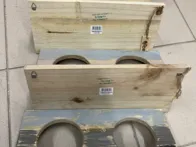 4vnt naujų medinių sieninių lentynėlių vazonams