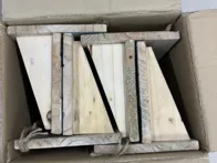 4vnt naujų medinių sieninių lentynėlių vazonams