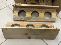 6vnt naujų medinių sieninių lentynėlių vazonams