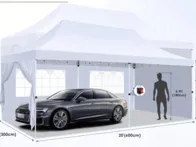 3x6m išlankstoma pavėsinė