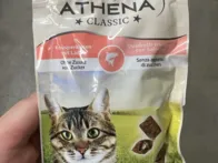 Skanėstai katėms - pagalvėlės su lašiša 60g